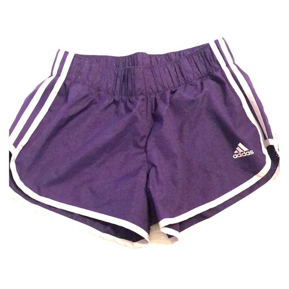 Purple running shorts
